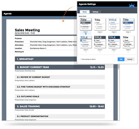 How To Create An Agenda Meetingbooster