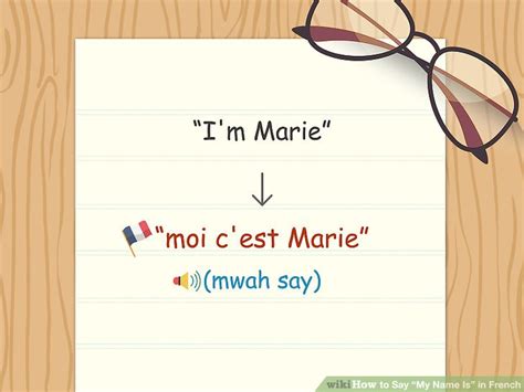 3 Ways To Say “my Name Is” In French Wikihow