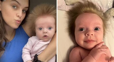 People Are Loving This Baby S Unique Sticking Up Hair