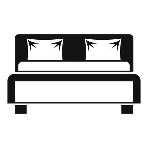 Icono De Cama Doble Ilustraci N Simple Del Icono De Vector De Cama Para