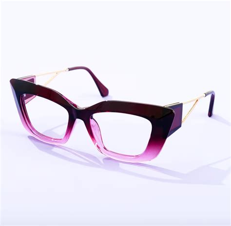 Rectangle Purple Eyeglasses Jollynova