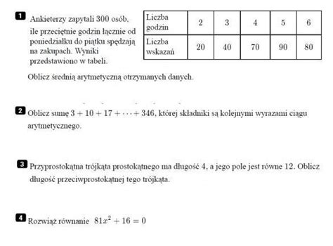 Prosz O Pomoc W Zadaniach Z Matematyki Brainly Pl