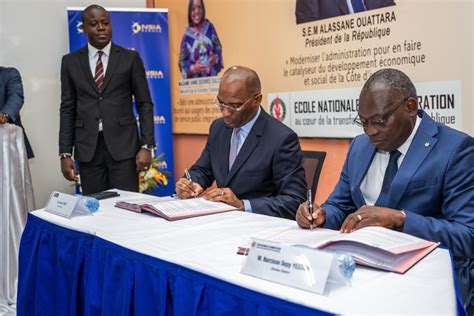 Éducation NSIA Banque Côte dIvoire et lENA signent un partenariat