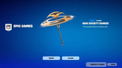 How To Unlock High Society Ranker Glider In Fortnite Full Guide YouTube