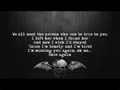 Dear God Avenged Sevenfold Lirik Vidio HD YouTube