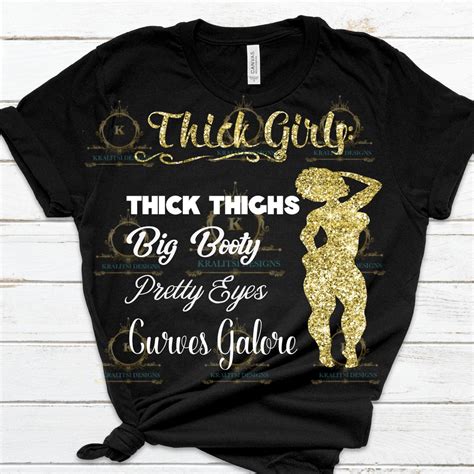 Thick Girls Svg Thick Thighs And Pretty Eyes Thicker Than A Snicker Big Girls Svg Etsy