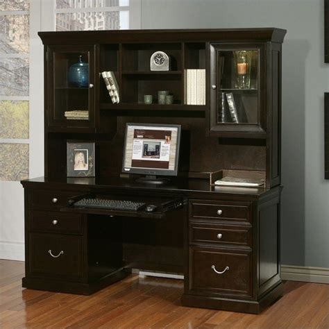 Martin Furniture Fulton Credenza With Hutch In Espresso Cymax Business