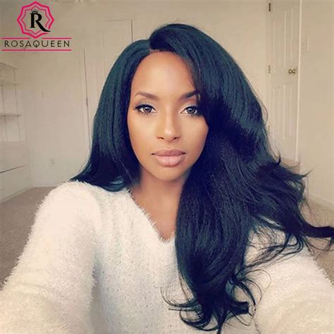 Aliexpress Buy Italian Yaki Full Lace Human Hair Wigs For Black