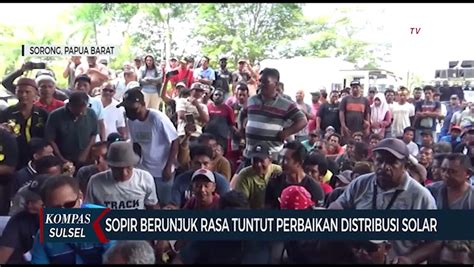 Demo Sopir Di Dprd Sorong Minta Usut Mafia Bbm Video Dailymotion