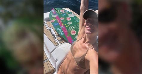 Julianne Hough Sizzles In Nude Hued Bikini During Idaho Getaway Photos