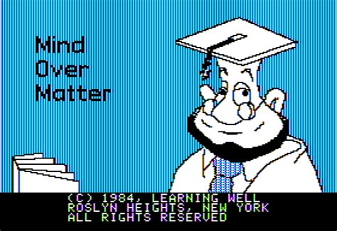 Mind Over Matter 1984 Mobygames