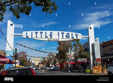 San Diegoca November 12little Italy In San Diego Has Many Shops