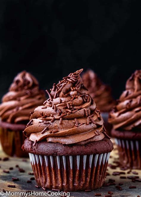 Moist And Fluffy Eggless Chocolate Cupcakes Mommy S Home Cooking