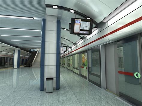 Subway Station 3d Model Cgtrader