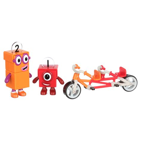 Hand2mind Numberblocks® One And Two Bike Adventure Toy Bicycle Figures Toy Vehicle Playsets