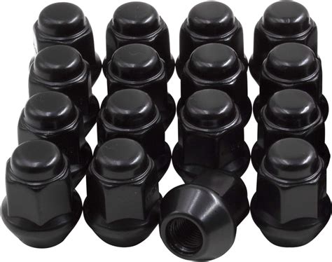 Wheel Accessories Parts Set Of 16 Black 38 Atv Lug Nuts