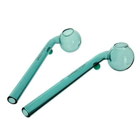 Full Teal Twin Pack Sweet Puff Glass Pipe