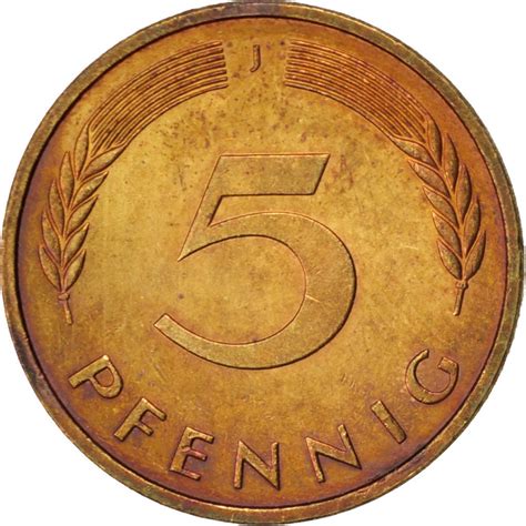 Five Pfennigs 1988 Coin From Germany Online Coin Club