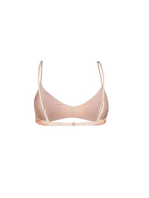 MC Saint Barth Shiny Nude Bralette MC Saint Barth