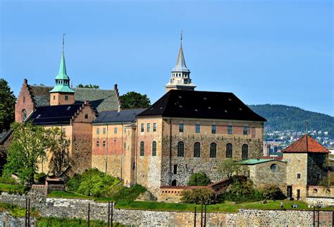 View of Akershus Fortress from Oslo Fjord in Oslo, Norway - Encircle Photos