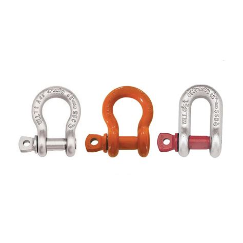 Us Type High Tensile Forged G209 Bow Shackle With Screw Pind Ring Bow