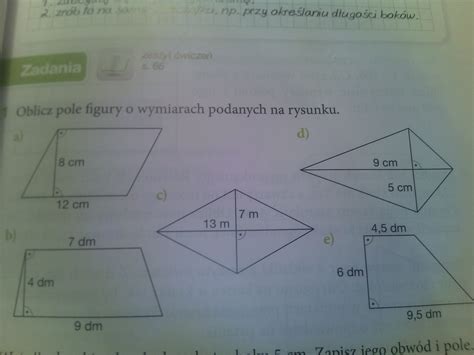 Pola Wielokątów Klasa 6 Sprawdzian