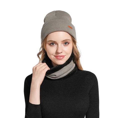 Conjunto De Cachecol Feminino E Masculino Gorros De Malha Chap Us