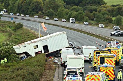 M5 Crash Leaves At Least Four People Dead After Lorry Crashes Through