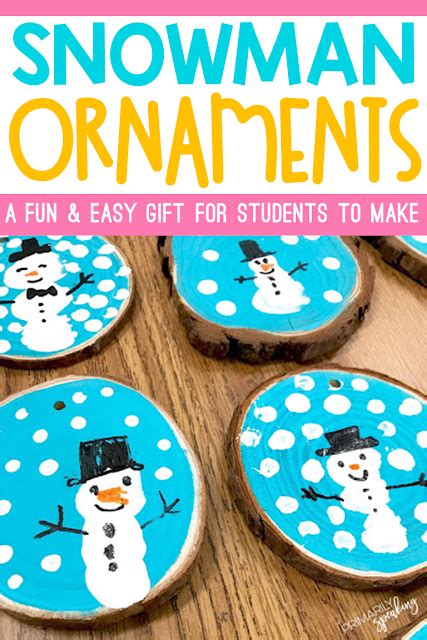 Wood Slice Snowman Ornaments Tutorial Artofit