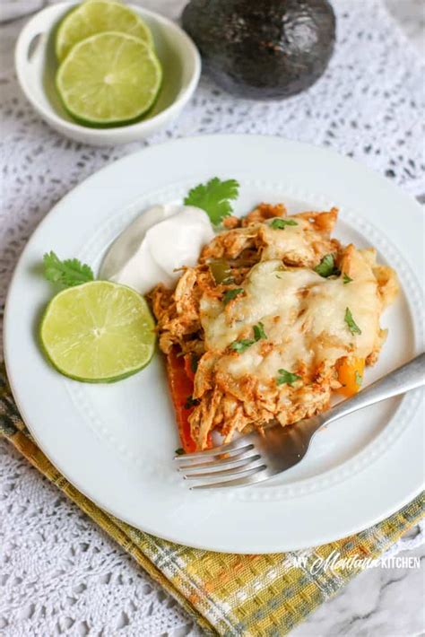 Low Carb Chicken Fajita Casserole Easy Keto Thm