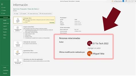 Cómo cambiar el autor de un archivo Excel Recursos Excel