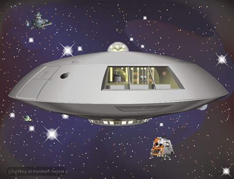 Rendering Depicting The Jupiter 2 In Flight From The Irwin Allen 1960