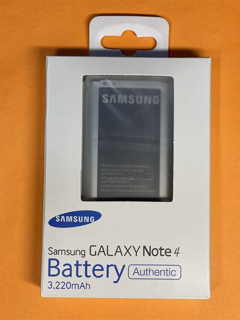 Samsung Galaxy Note 4 Battery Original Oem Sm N910 3220mah With Retail