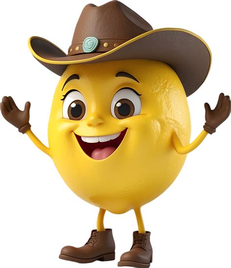 Zesty Lemon Cartoon For Creative Expressions 49718521 Png