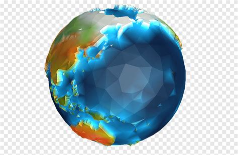 Earth Globe World Low Poly Planet Low Poly 3D Computer Graphics