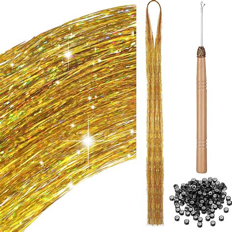 Bbto Strands Hair Tinsel Strands Kit With Tools Tinsel Hair