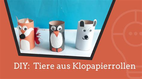 DIY Winter Tiere Aus Klopapierrollen Basteln YouTube