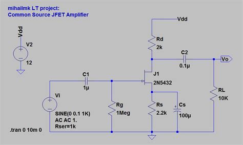 Common Source Amplifier Circuit Diagram