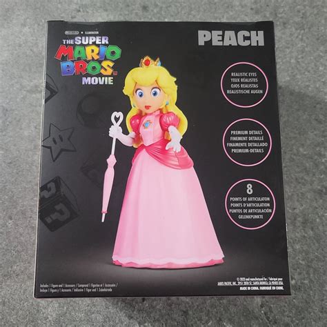 Super Mario Bros Brothers Movie Princess Peach Nintendo Jakks Toys New