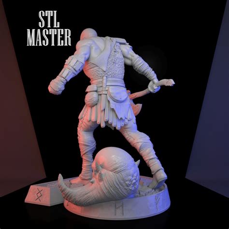 Kratos God Of War 3d Print Stl File For 3d Printing Instant Etsy