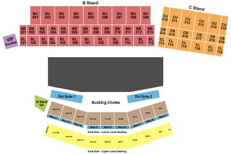 Pbr Tickets Seating Chart Cheyenne Frontier Days Rodeo 2