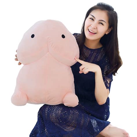 1pc 30 50cm Cute Plush Penis Toy Doll Soft Stuffed Creative Simulation Penis Pillow Kawaii Funny