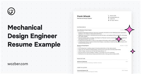 Mechanical Design Engineer Cv Example