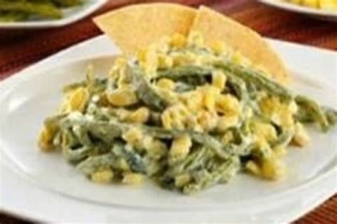 Rajas De Chile Poblano Con Crema Y Elote