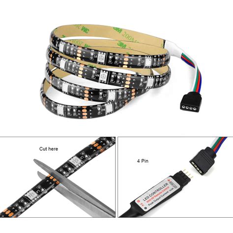 1set DC 5V 1m 2m 3m 4m 5m 5050 SMD LED Lamp USB Cable Power LED Strip