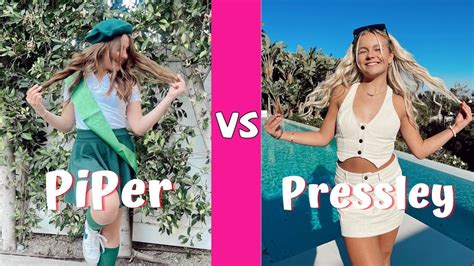 Piper Rockelle Vs Pressley Tiktok Dances Compilation Youtube