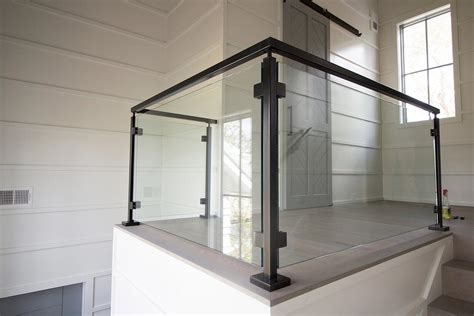 Custom Home Glass Panel Railing System Source Consulting