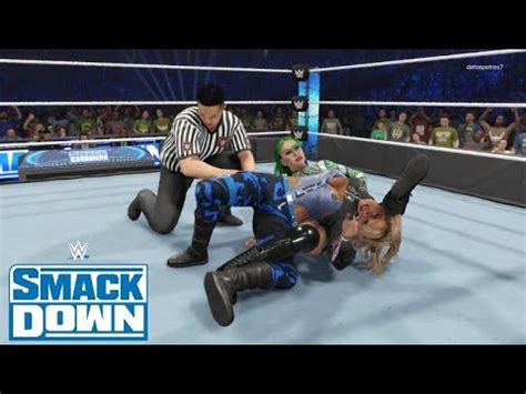 WWE 2K23 SMACKDOWN MITB QUALIFYING MATCH LACEY EVANS VS SHOTZI YouTube