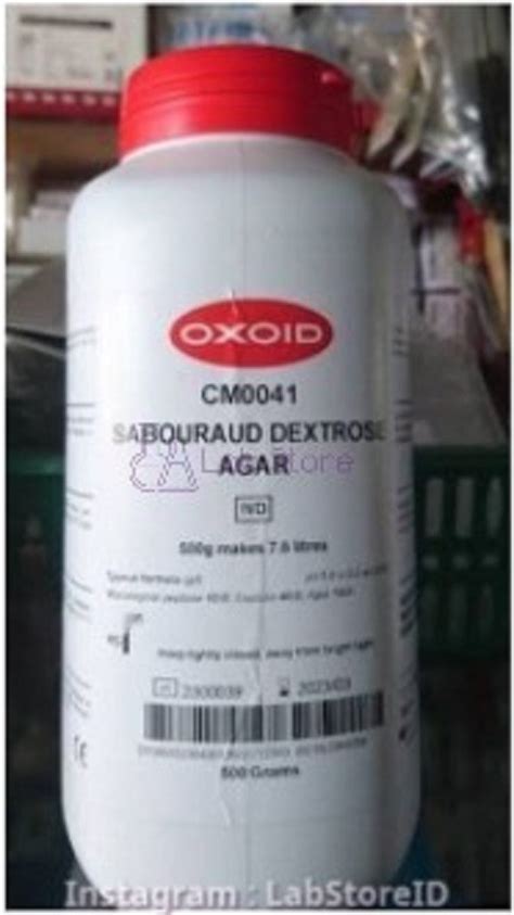 Jual Sabouraud Dextrose Agar Sda 500 Gr Oxoid Cm0041b Cm 0041b