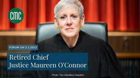 Ohio Supreme Court Chief Justice Maureen Oconnor Exits 49 Off